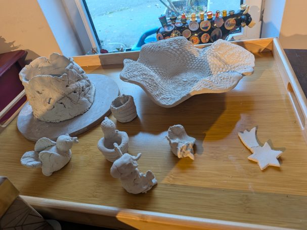 Tonarbeiten nach der Trocknung