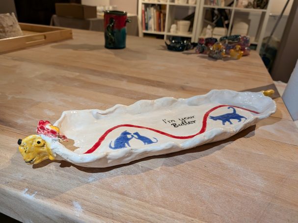 Katzennapf nach Glasurbrand